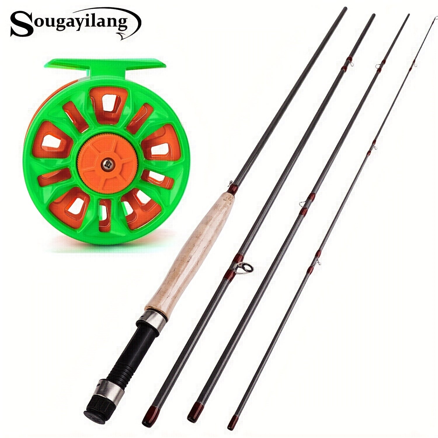 Sougayilang Fly Fishing Rod Reel Set Fly Fishing Pole with Reel Combo Fly Tackle
