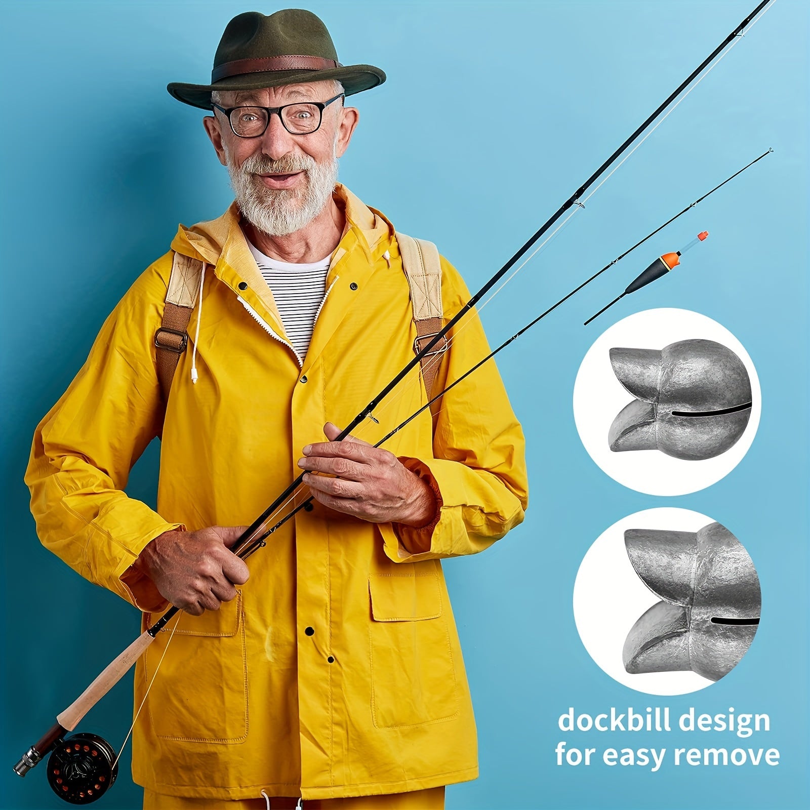 50/100pcs Premium Removable Split Shot Sinker - Quick-Attach Fishing Weights for Effortless Casting - Durable Outdoor Accessories for Freshwater & Saltwater Anglers