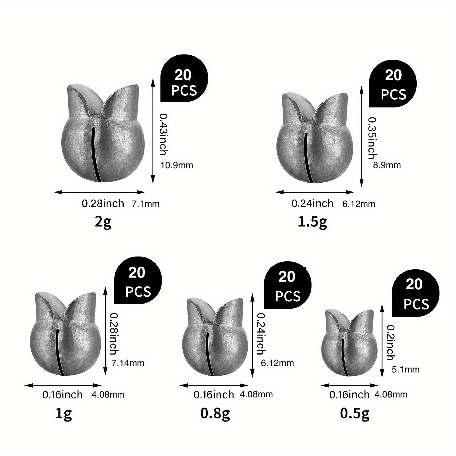 50/100pcs Premium Removable Split Shot Sinker - Quick-Attach Fishing Weights for Effortless Casting - Durable Outdoor Accessories for Freshwater & Saltwater Anglers