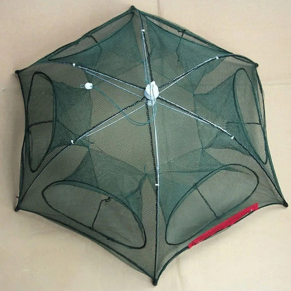 6 Holes Fishing Net for Fishing Net/Tackle/Cage Folding Crayfish Catcher Casting/Fish Network Crab/Crayfish Traps