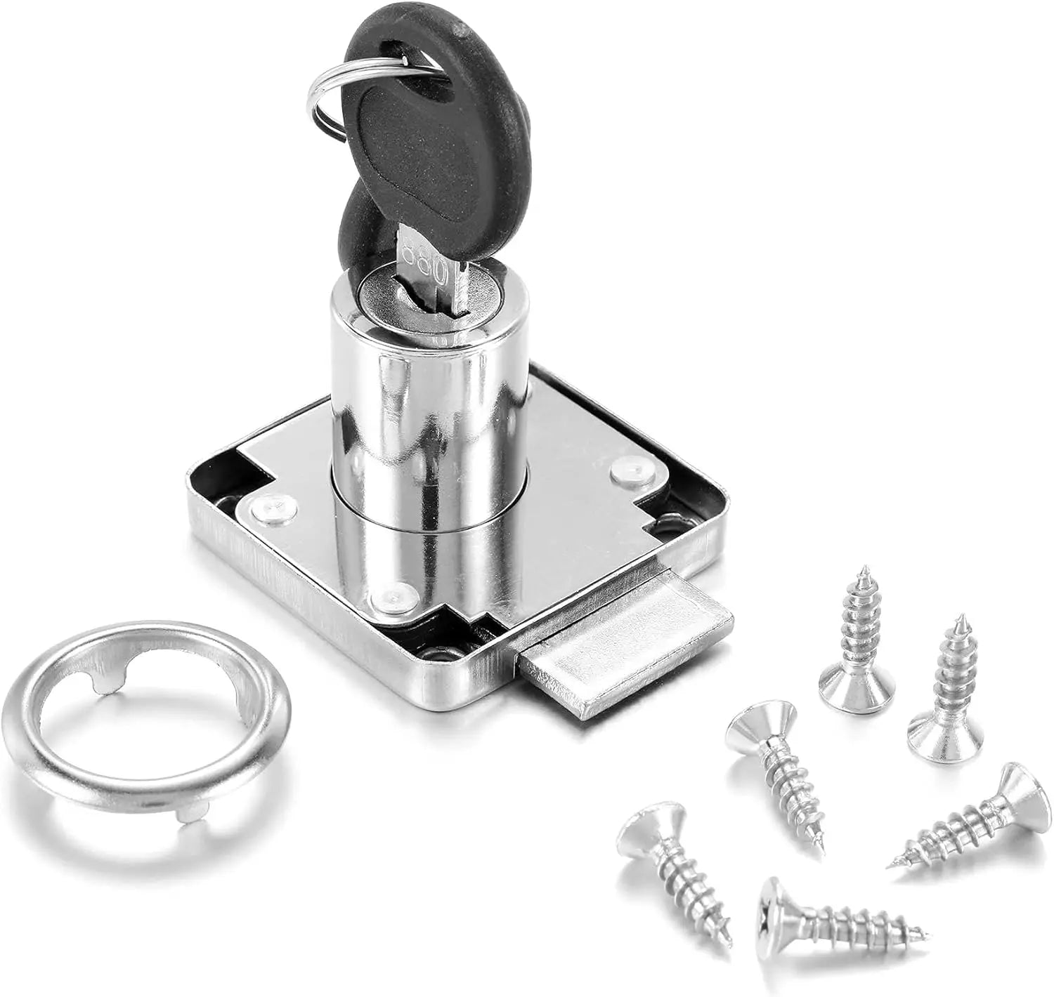 Drawer Lock Wardrobe Cabinet Cam Locks With 2 Keys Same Key Furniture Door Hardware For Office Desk Letter Box Mailbox