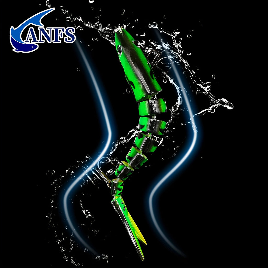 Fishing Lures Multi Jointed Swimbait Crankbait Slow Sinking Bionic Artificial Bait Freshwater Saltwater Trout Bass Fishing Accessories 20g 0.7oz/13.5cm 5.31inch, Trout Lure, Lifelike Bait, Crankbait Design, Precisioncrafted L